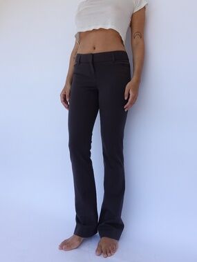 Grey low rise pants